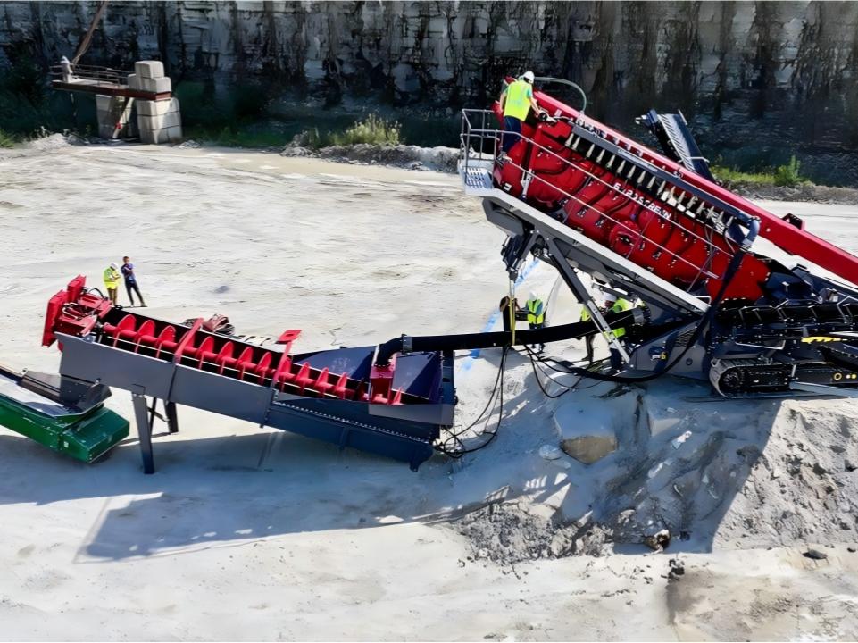 Screw sand washer