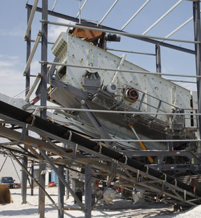 Tire Type Mobile Crushing Station Project Site for Granite Aggregate Production
